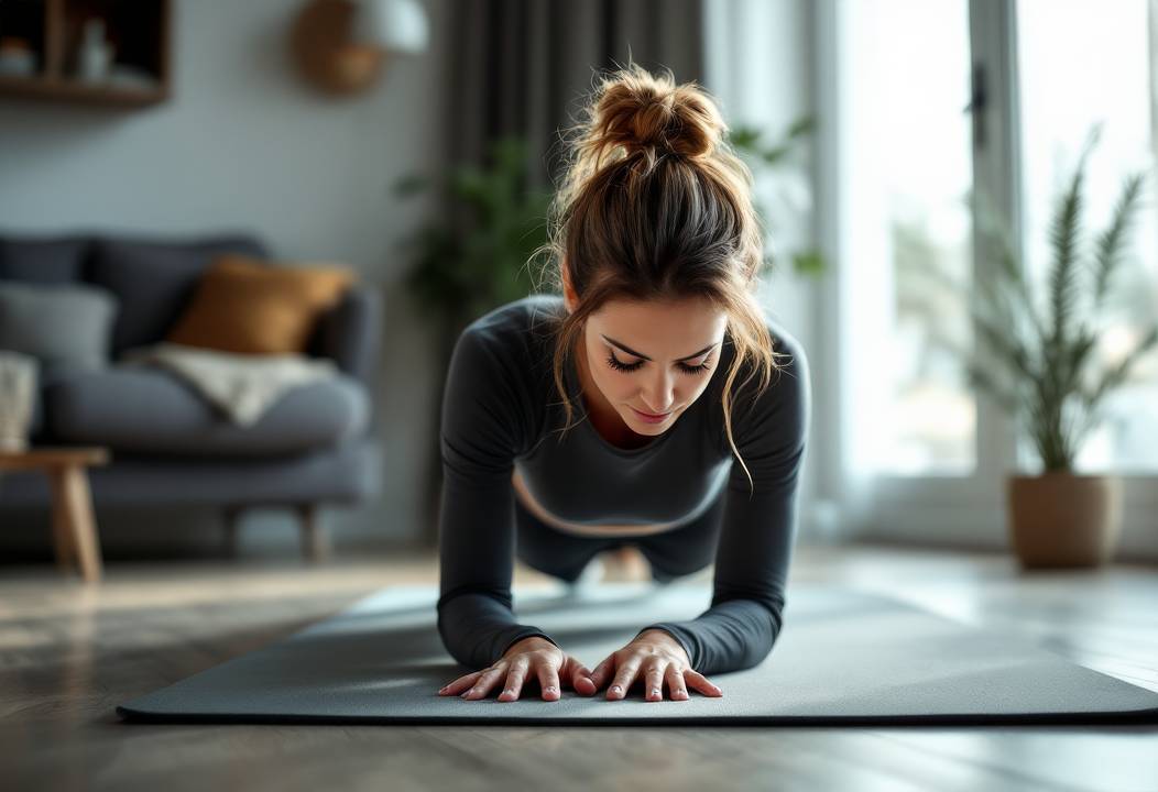 Person in Bewegungstraining